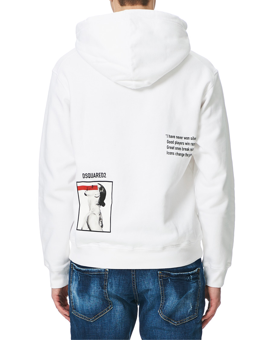 Herren | Pullover | Dsquared2 | X Ibrahimovic Icon Sign Hoodie White