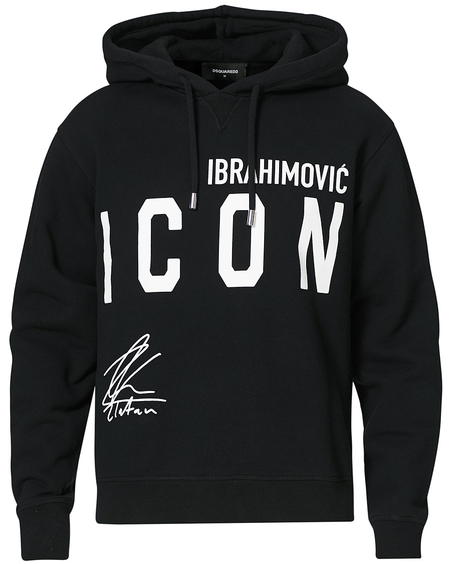 Herren | Pullover | Dsquared2 | X Ibrahimovic Icon Sign Hoodie Black