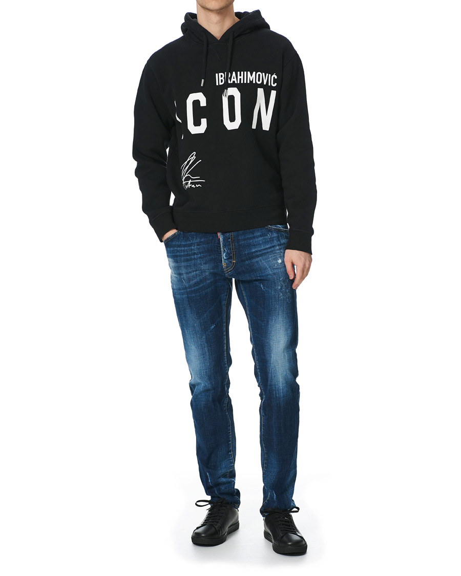 Herren | Pullover | Dsquared2 | X Ibrahimovic Icon Sign Hoodie Black