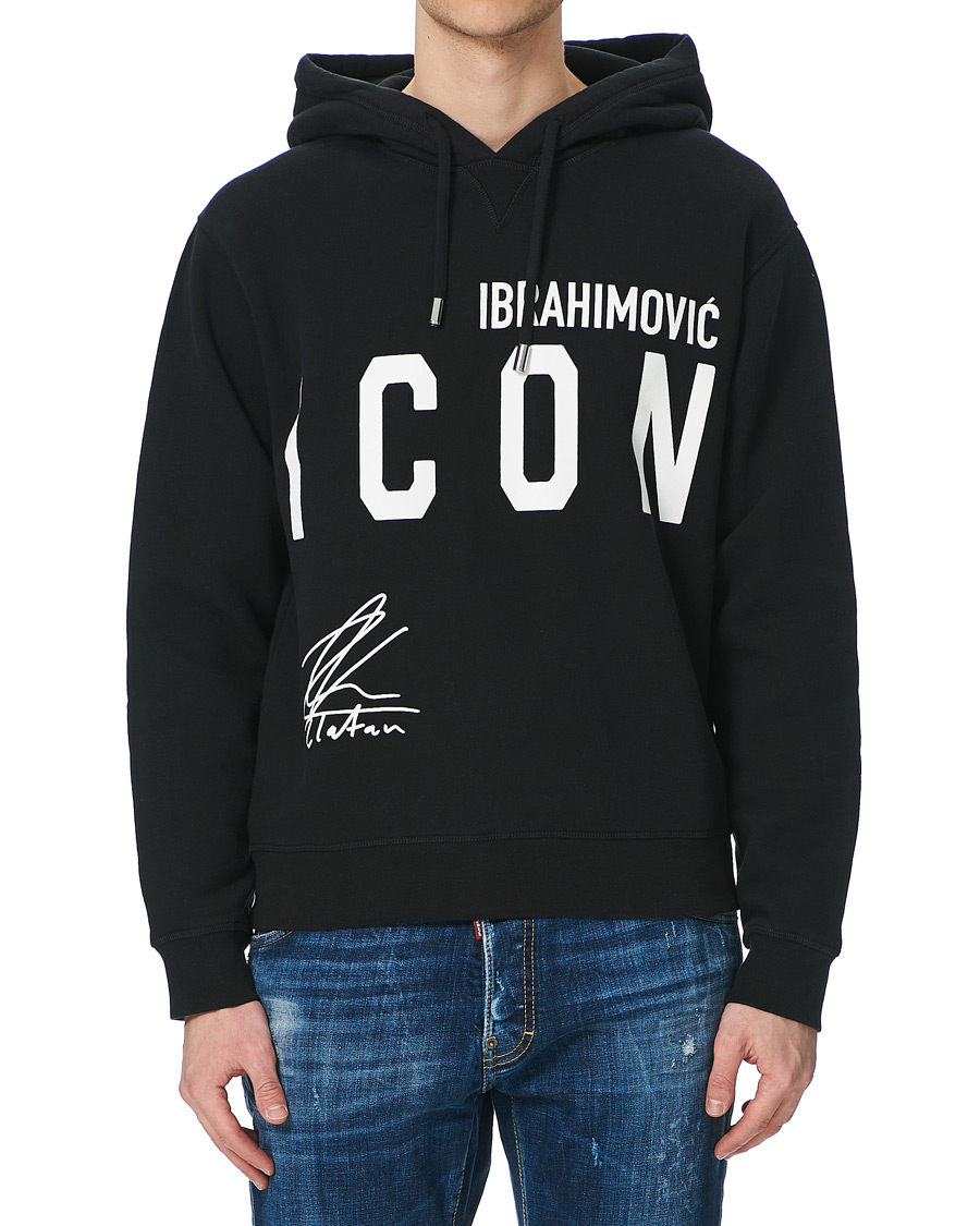 Herren | Pullover | Dsquared2 | X Ibrahimovic Icon Sign Hoodie Black