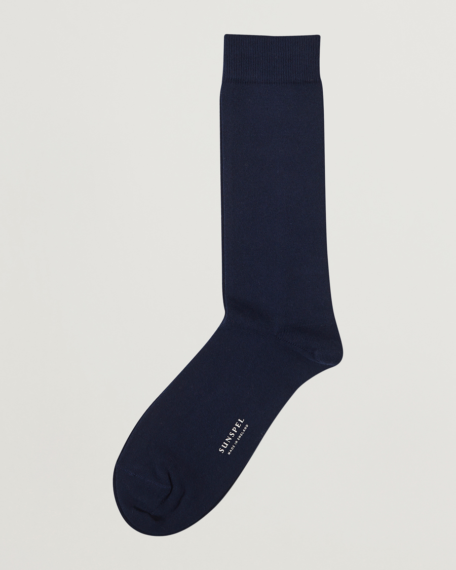 Herren |  | Sunspel | Cotton Blend Socks Navy