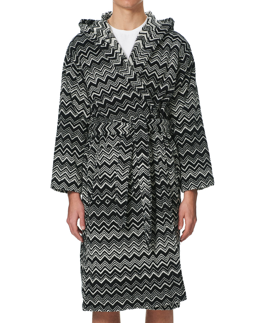 Herren | | Missoni Home | Keith Bathrobe Black/White