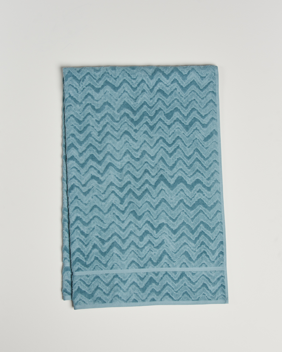 Herren | Textilien | Missoni Home | Rex Bath Sheet 100x150 cm Light Blue