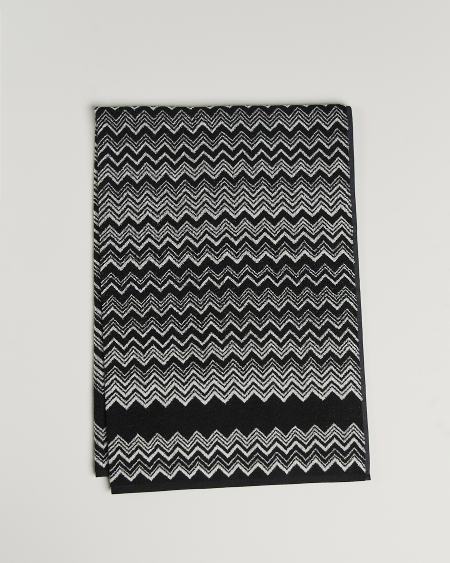 Herren | | Missoni Home | Keith Bath Sheet 100x150 cm Black/White