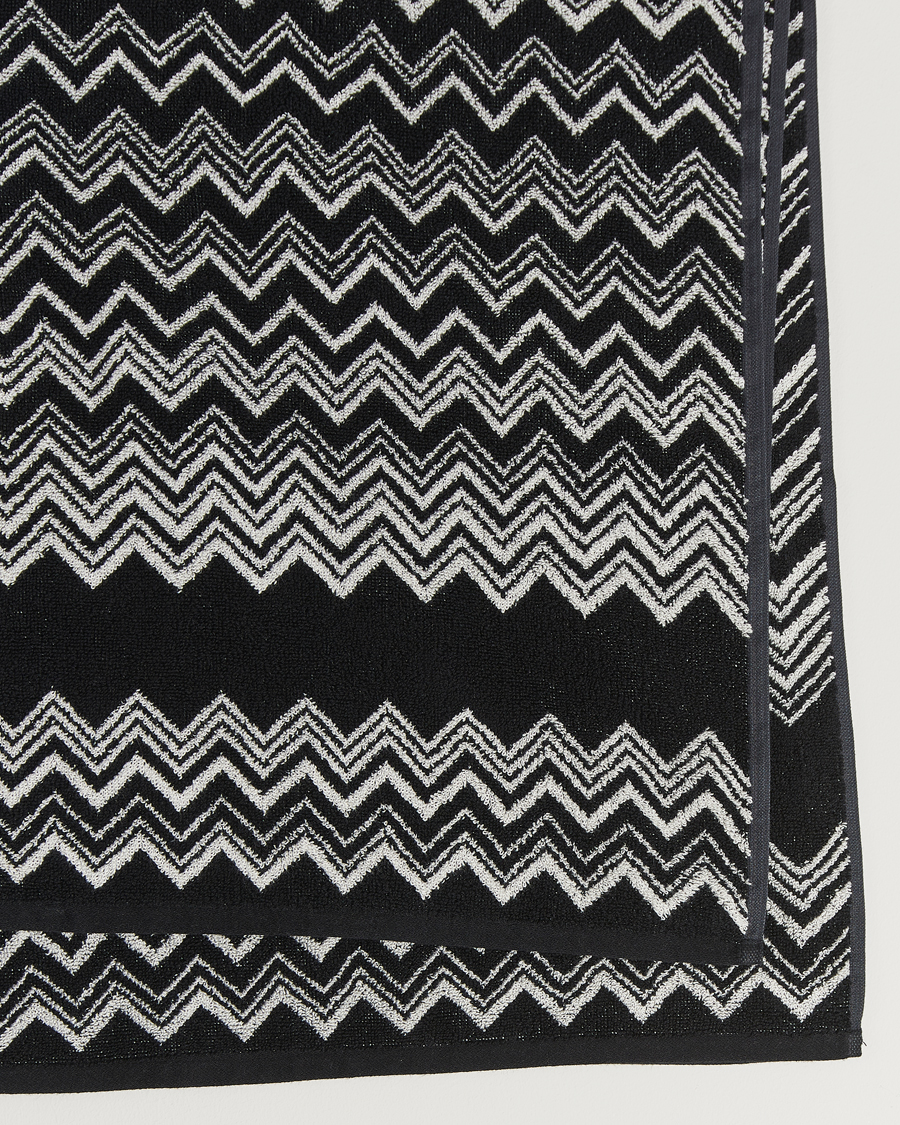 Herren | | Missoni Home | Keith Bath Sheet 100x150 cm Black/White