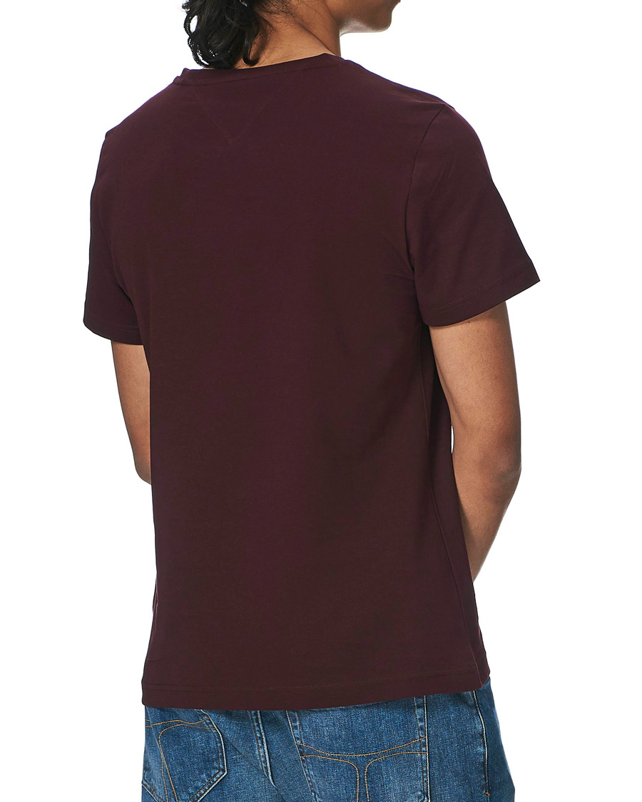 Herren | T-Shirts | Tommy Hilfiger | Logo Crew Neck Tee Deep Burgundy