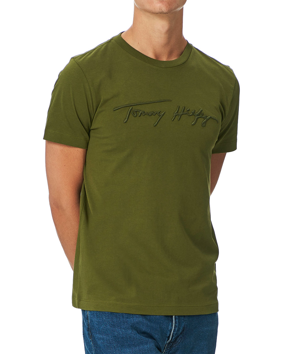 Herren | T-Shirts | Tommy Hilfiger | Signature Graphic Crew Neck Tee Putting Green