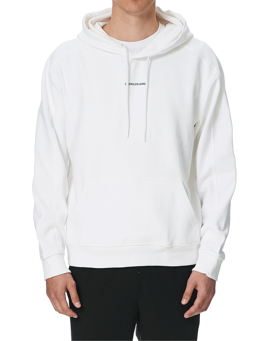 Herren | Pullover | Calvin Klein Jeans | Micro Branding Hoodie Bright White
