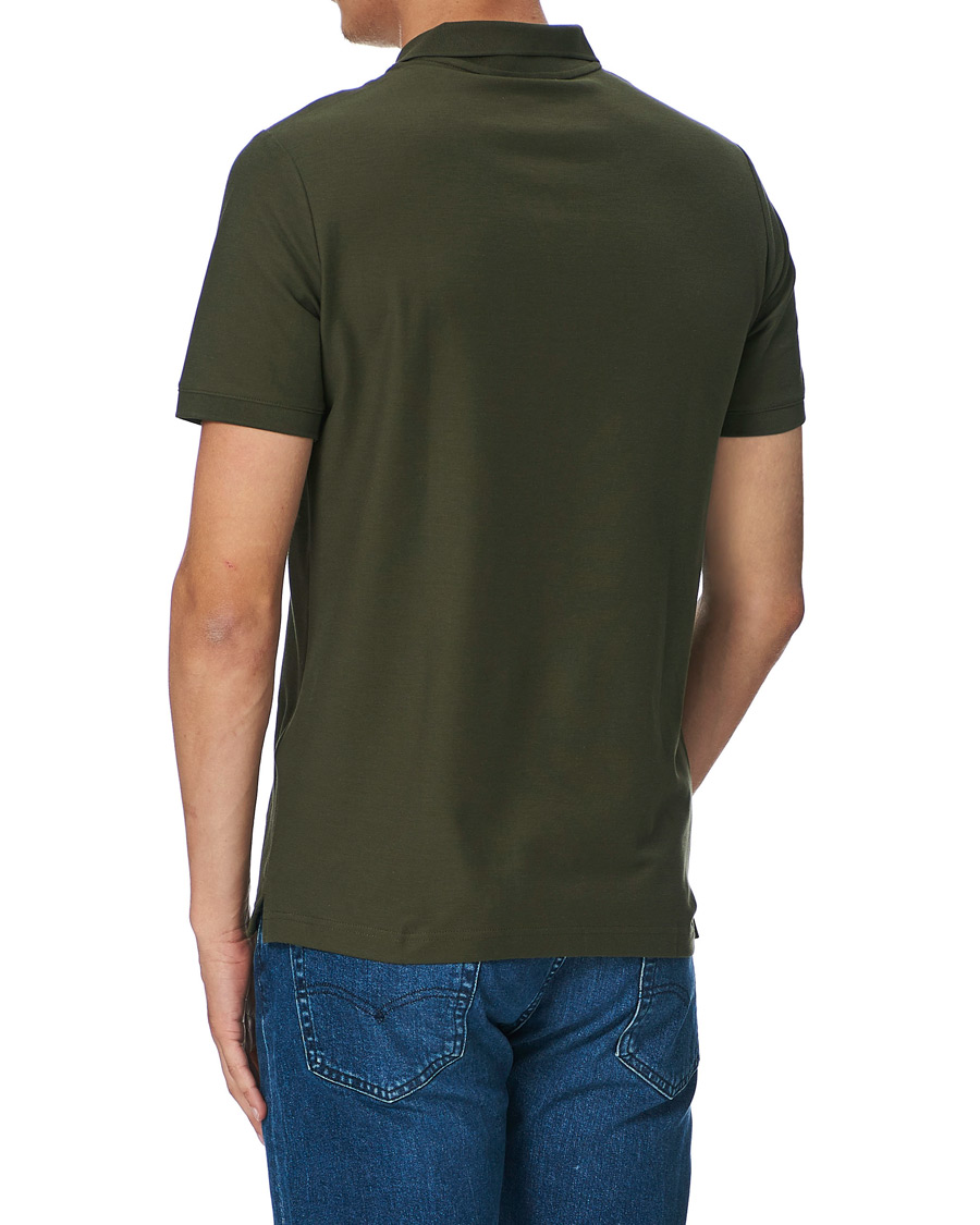 Herren | Poloshirts | Calvin Klein | Slim Fit Refined Polo Dark Olive