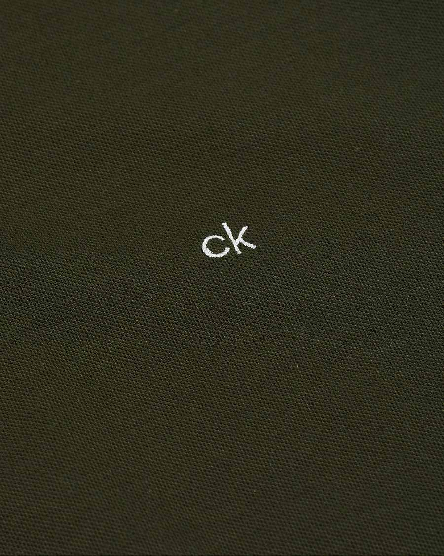 Herren | Poloshirts | Calvin Klein | Slim Fit Refined Polo Dark Olive