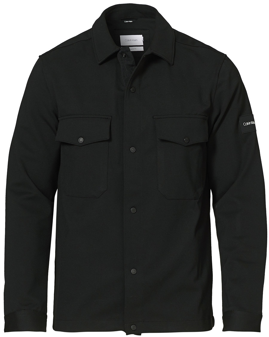 Herren | Hemden | Calvin Klein | Comfort Knitted Overshirt Black