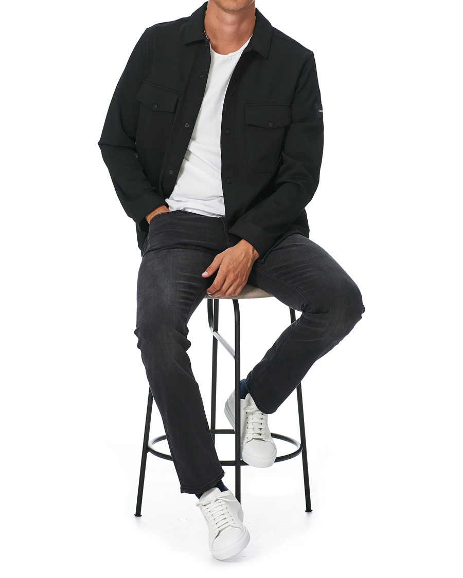 Herren | Hemden | Calvin Klein | Comfort Knitted Overshirt Black