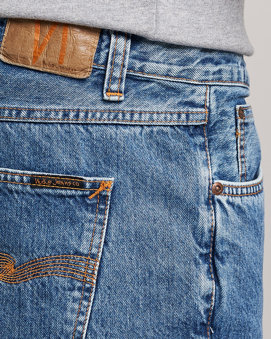 Herren | Shorts | Nudie Jeans | Josh Stretch Denim Shorts Friendly Blue