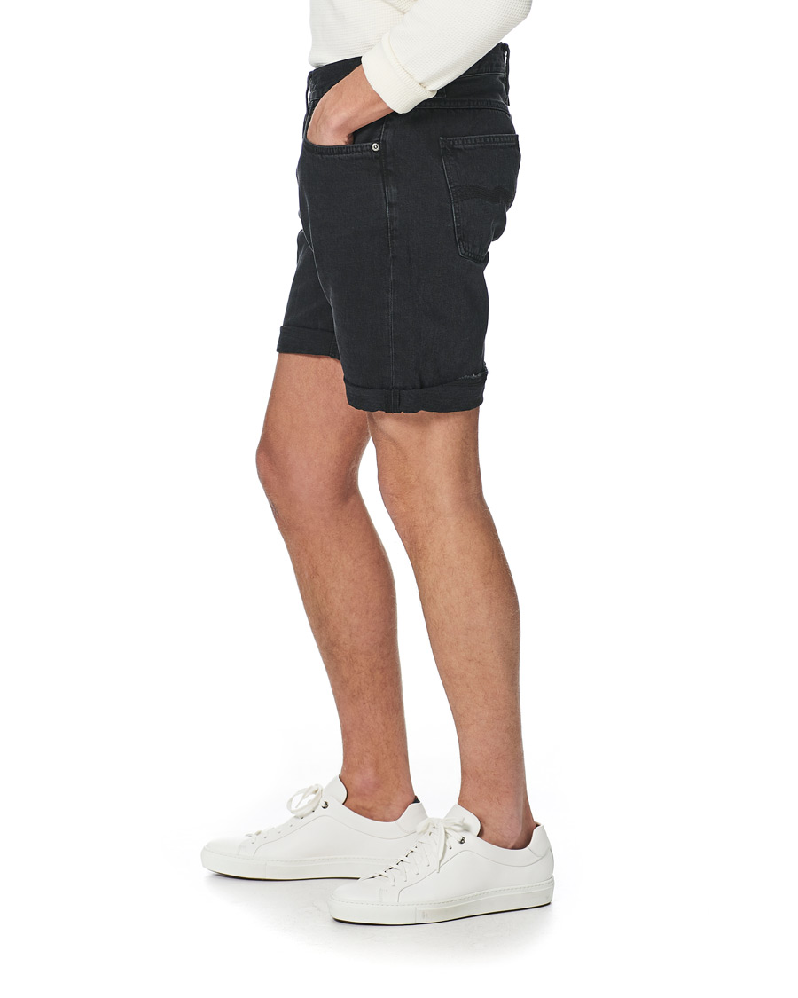 Herren | Shorts | Nudie Jeans | Josh Stretch Denim Shorts Black Water