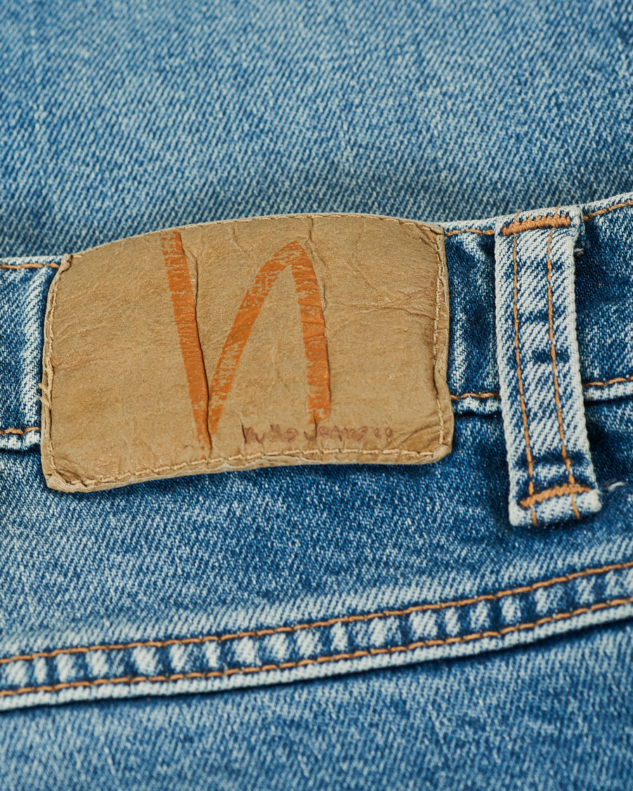 Herren | Jeans | Nudie Jeans | Lean Dean Loving Twill Stretch Jeans Light Blue