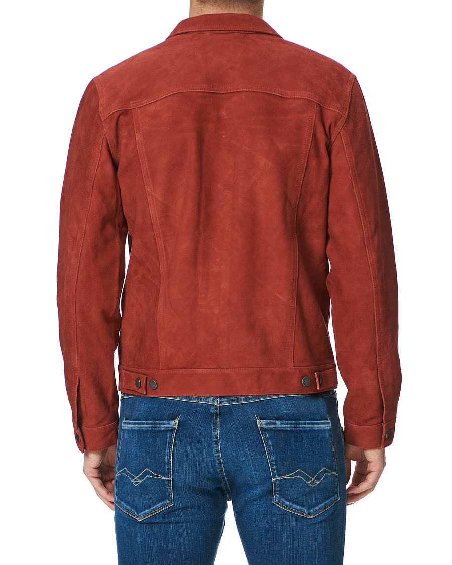 Herren | Jacken | Nudie Jeans | Robby Suede Jacket Poppy Red