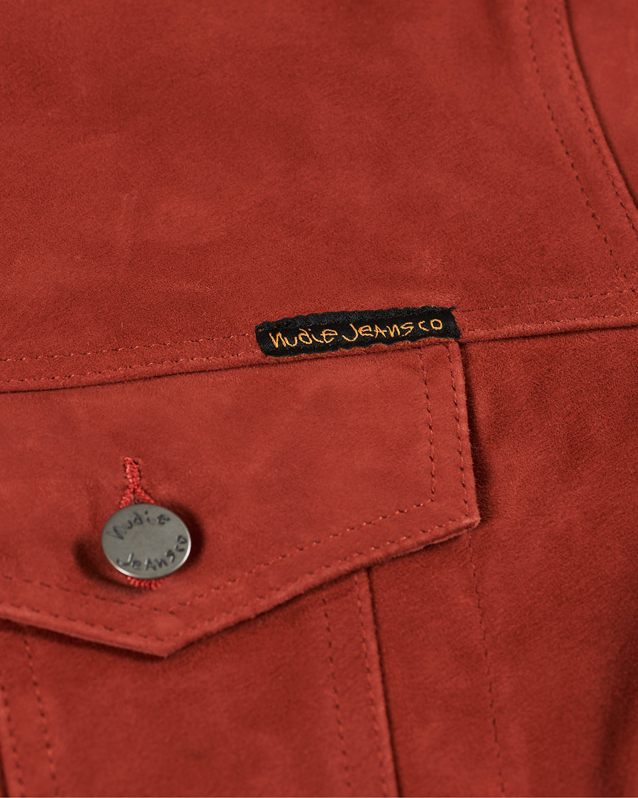 Herren | Jacken | Nudie Jeans | Robby Suede Jacket Poppy Red
