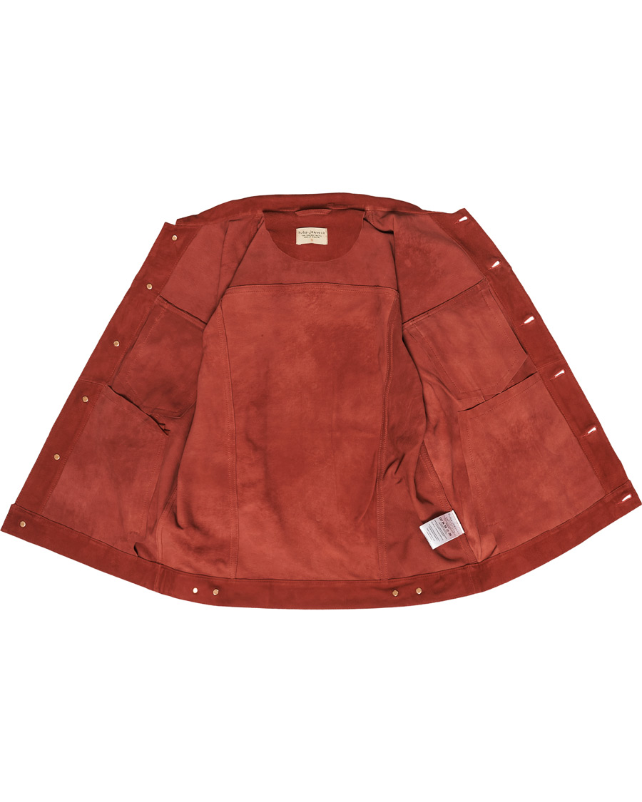 Herren | Jacken | Nudie Jeans | Robby Suede Jacket Poppy Red