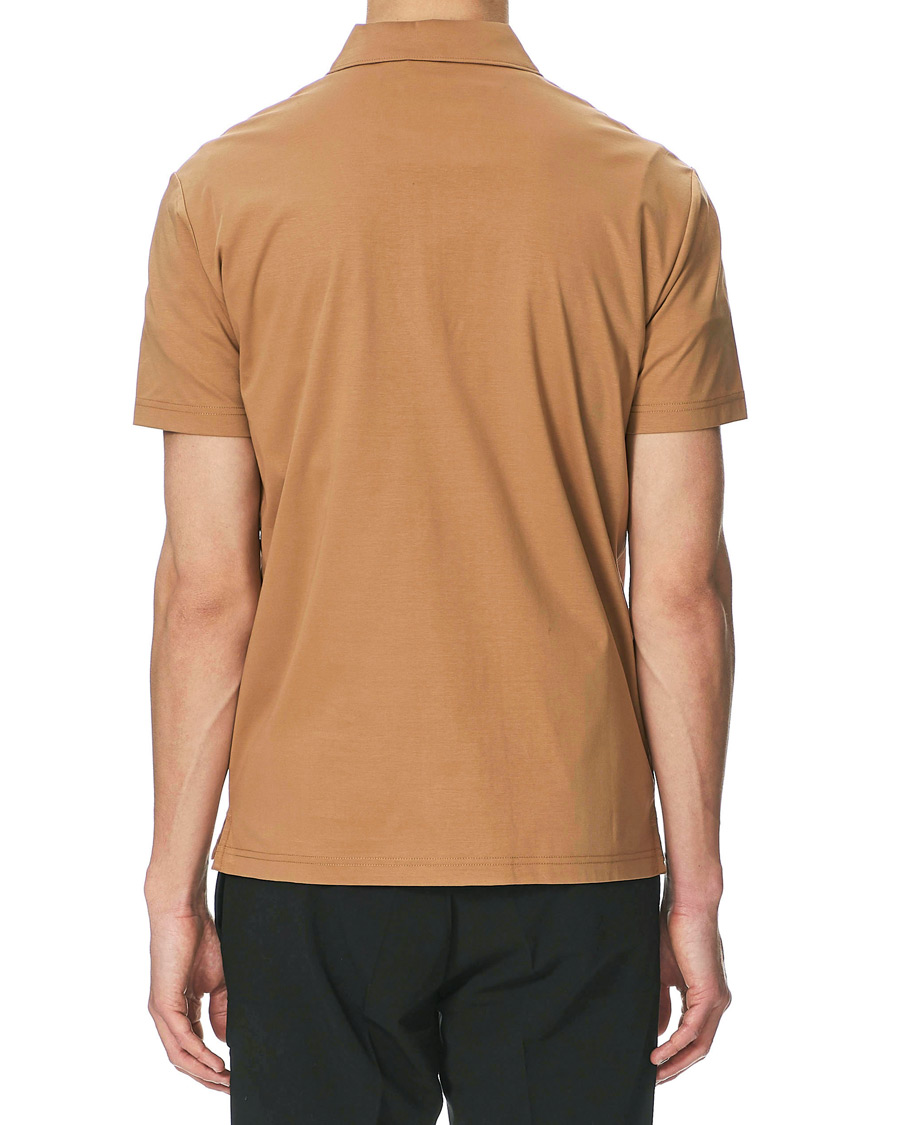 Herren | Poloshirts | Tiger of Sweden | Laron Half Zip Polo Brown