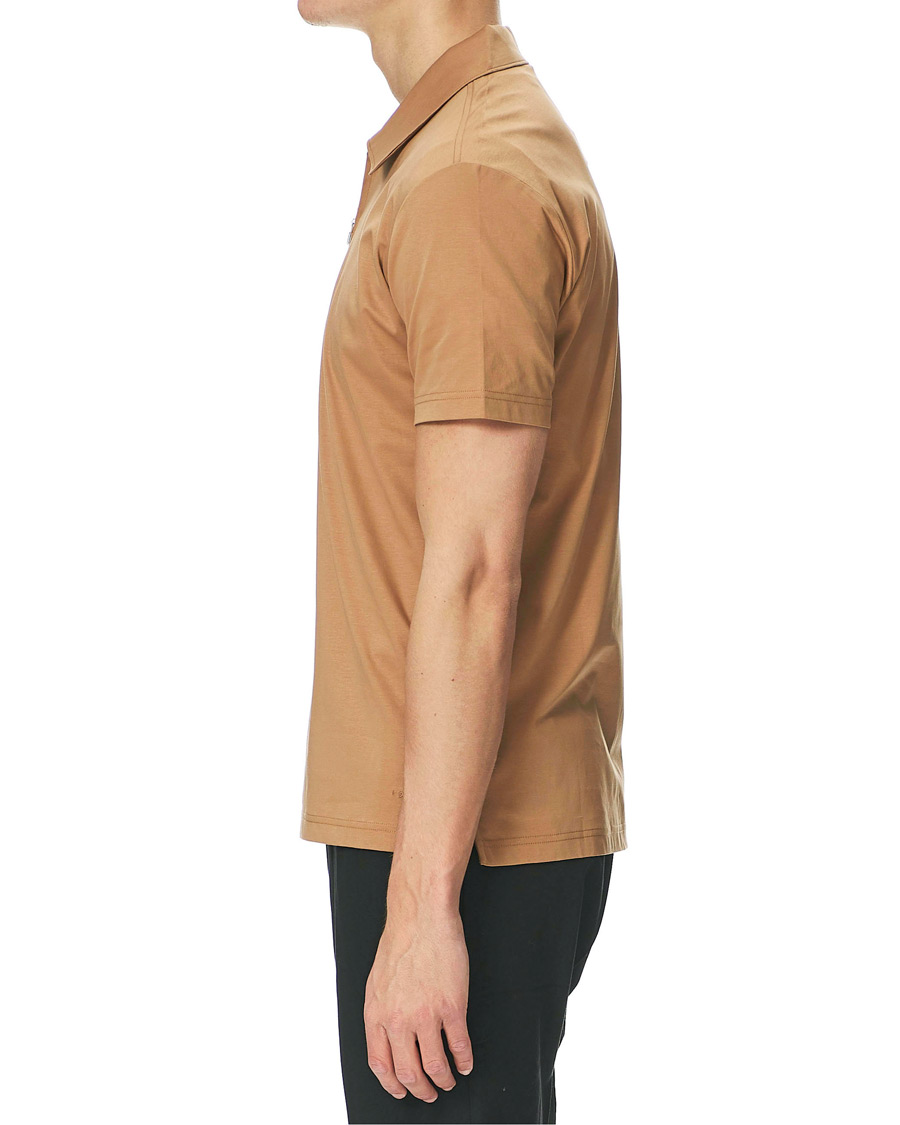 Herren | Poloshirts | Tiger of Sweden | Laron Half Zip Polo Brown