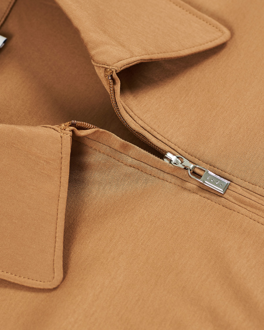 Herren | Poloshirts | Tiger of Sweden | Laron Half Zip Polo Brown