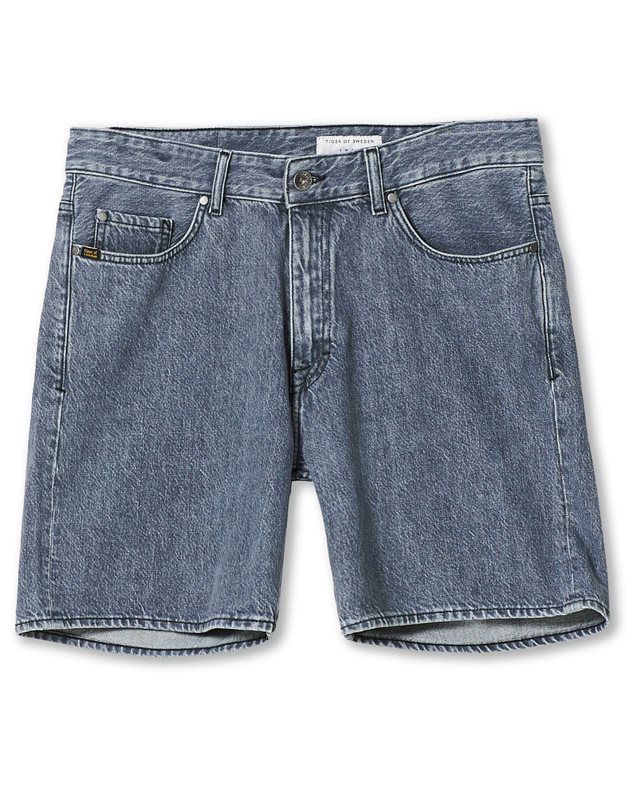 Herren | Shorts | Tiger of Sweden | Jin Stretch Denim Shorts Black