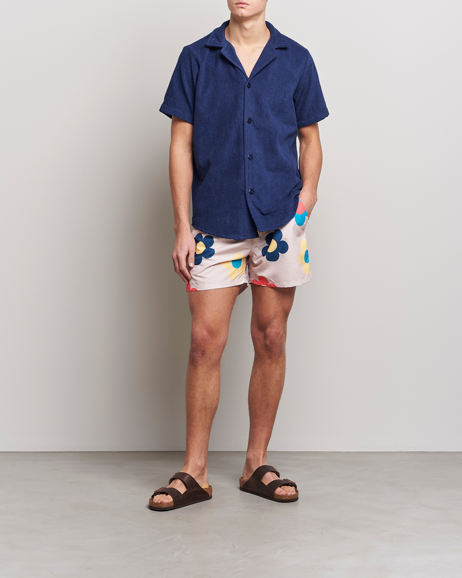 Herren | Badehosen | OAS | Printed Swimshorts Daisy