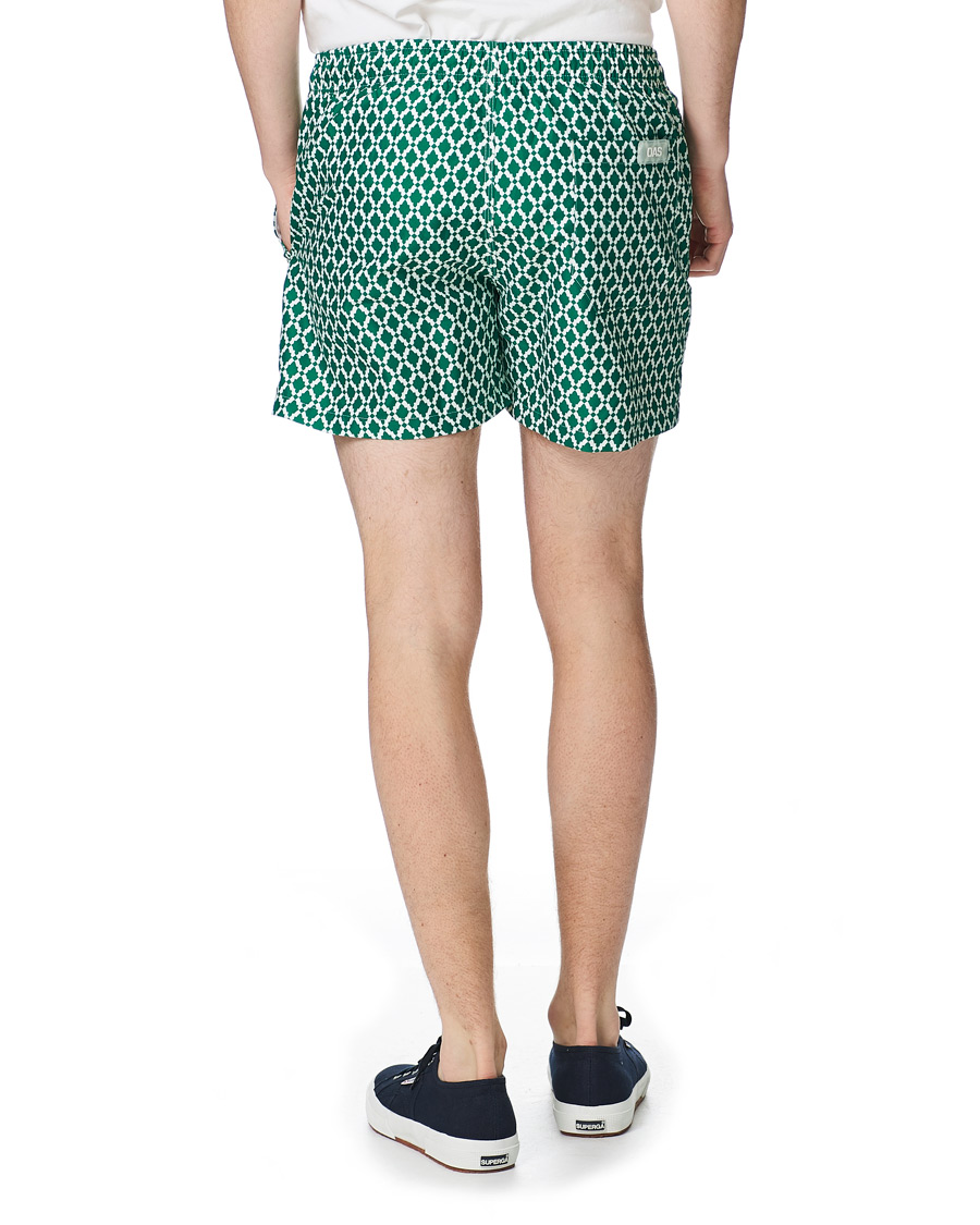 Herren | Badehosen | OAS | Printed Swim Shorts Green Tile