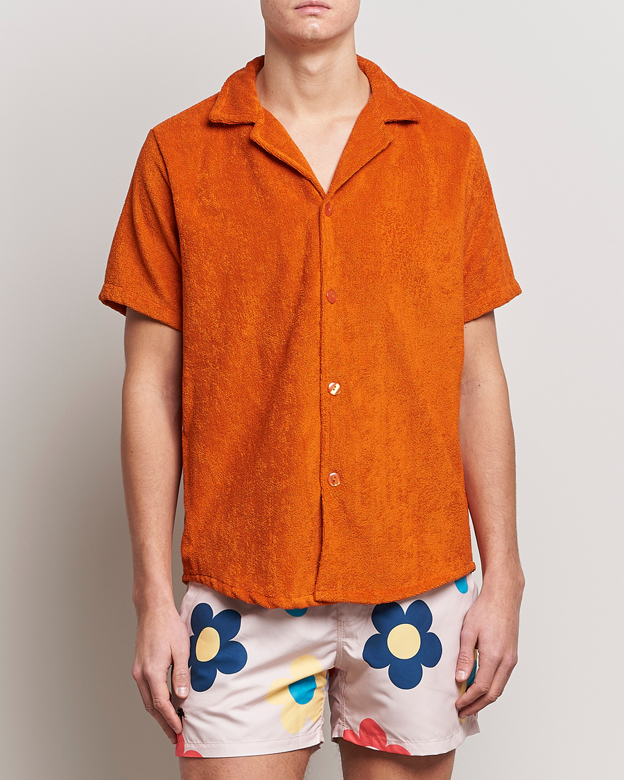 Herren | Terry | OAS | Terry Cuba Short Sleeve Shirt Terracotta