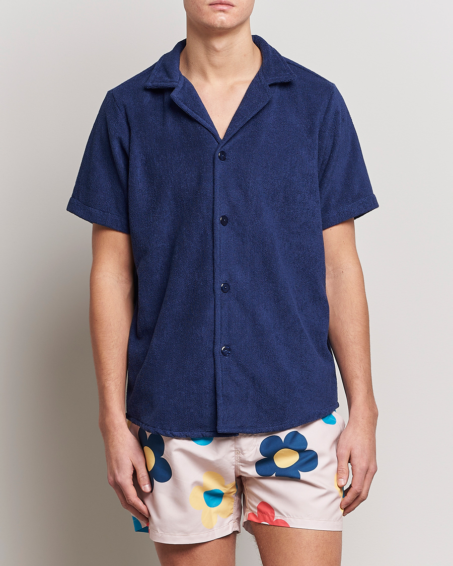 Herren | Hemden | OAS | Terry Cuba Short Sleeve Shirt Navy