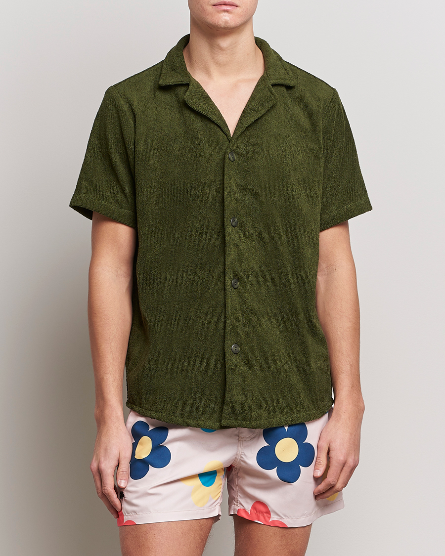 Herren | Freizeithemden | OAS | Terry Cuba Short Sleeve Shirt Army