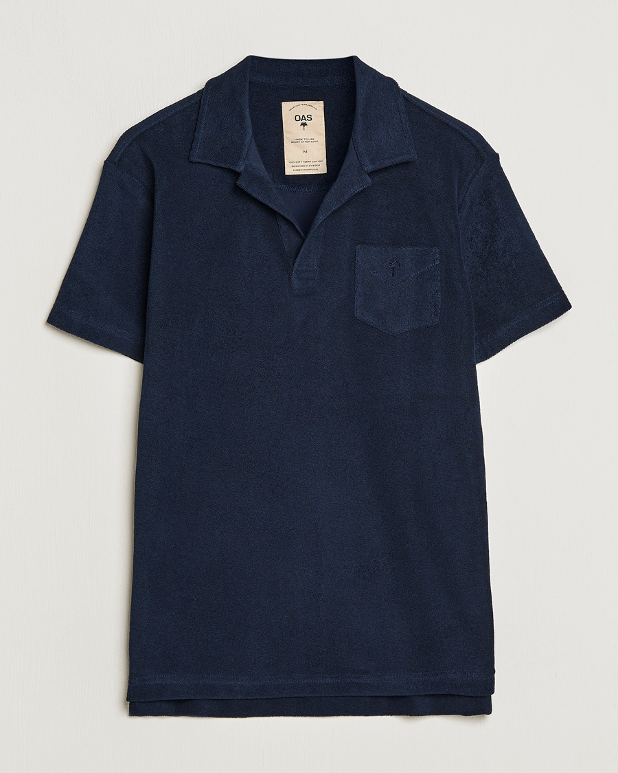 Herren | Poloshirt | OAS | Short Sleeve Terry Polo Navy