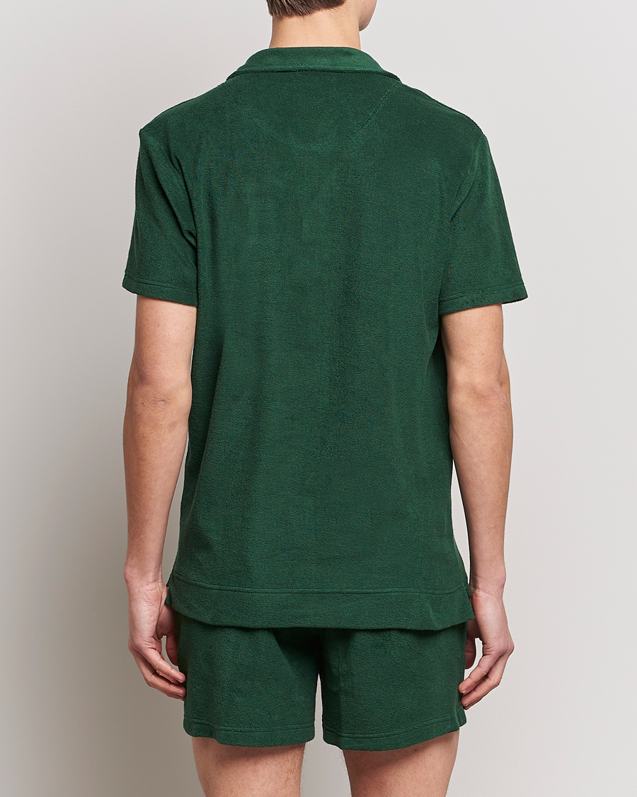 Herren | Poloshirt | OAS | Short Sleeve Terry Polo Dark Green
