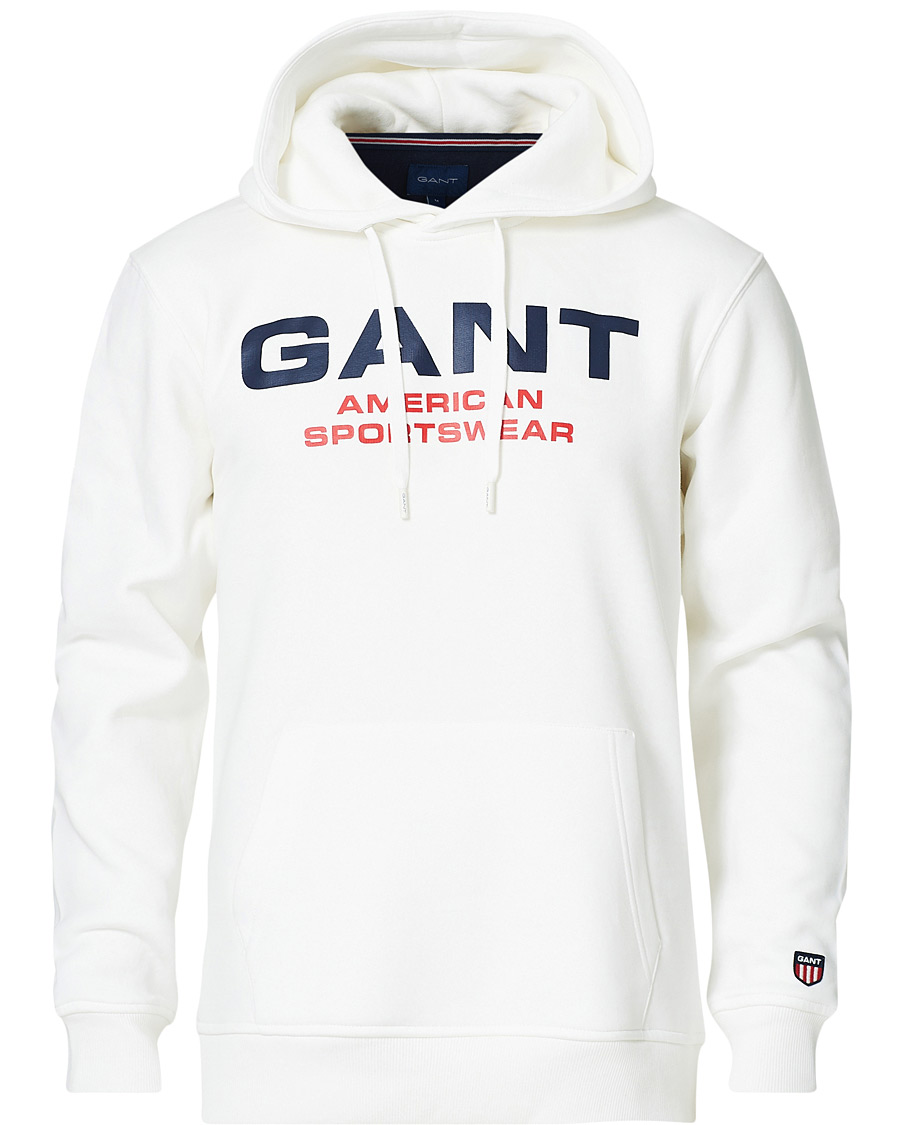 Herren | Pullover | GANT | Retro Shield Hoodie Eggshell