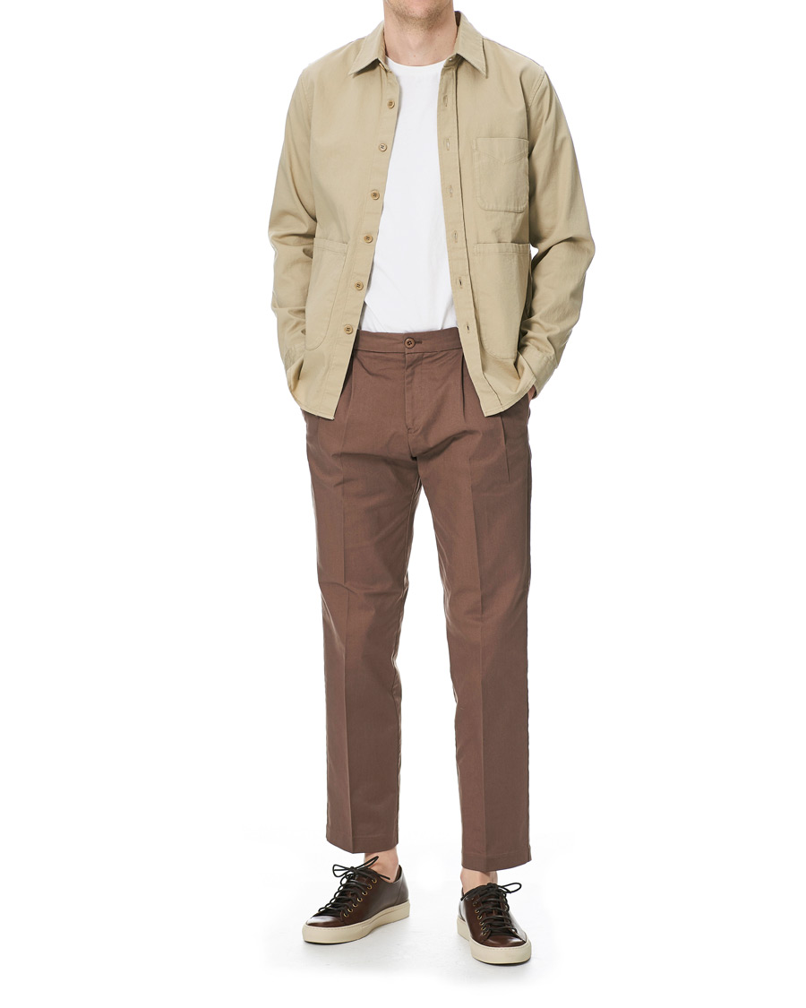 Herren | Hemden | Aspesi | Heritage Twill Utility Shirt Stone