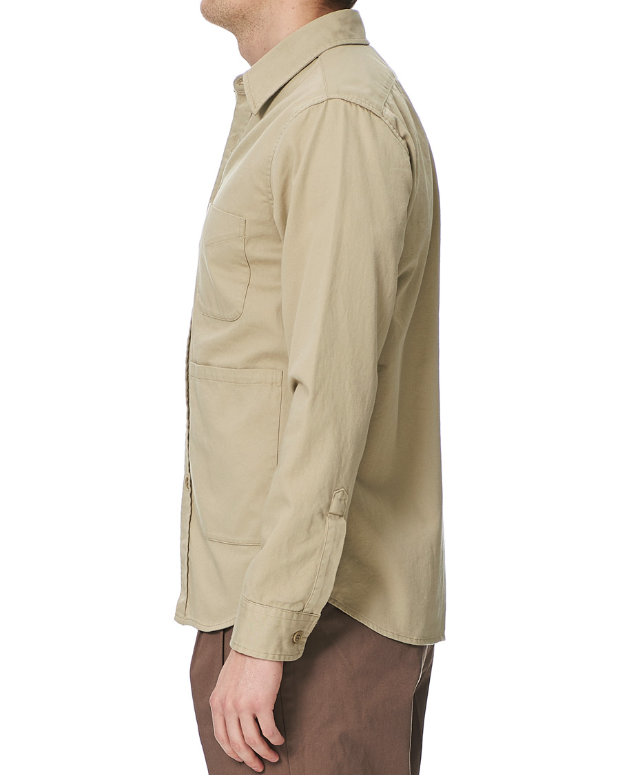 Herren | Hemden | Aspesi | Heritage Twill Utility Shirt Stone