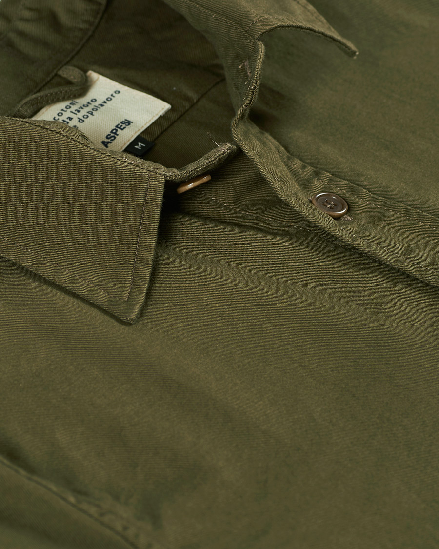 Herren | Hemden | Aspesi | Heritage Twill Utility Shirt Military