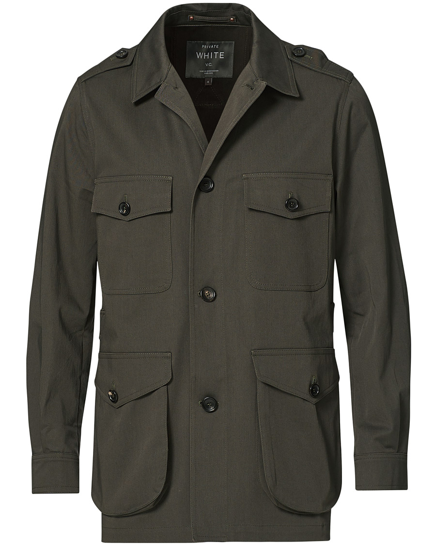 Herren | Jacken | Private White V.C. | Cotton Twill Safari Jacket Olive