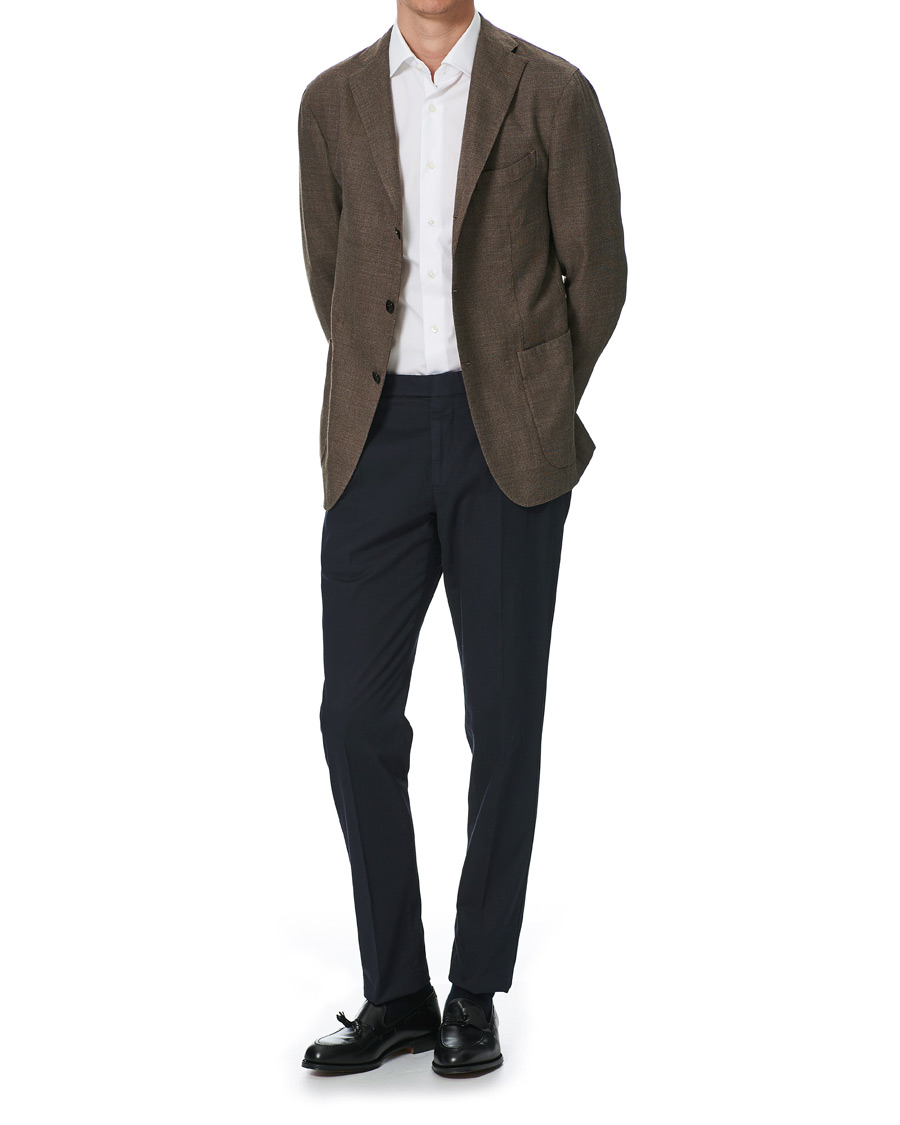 Herren | Hemden | Kamakura Shirts | Slim Fit Broadcloth Cut Away Shirt White