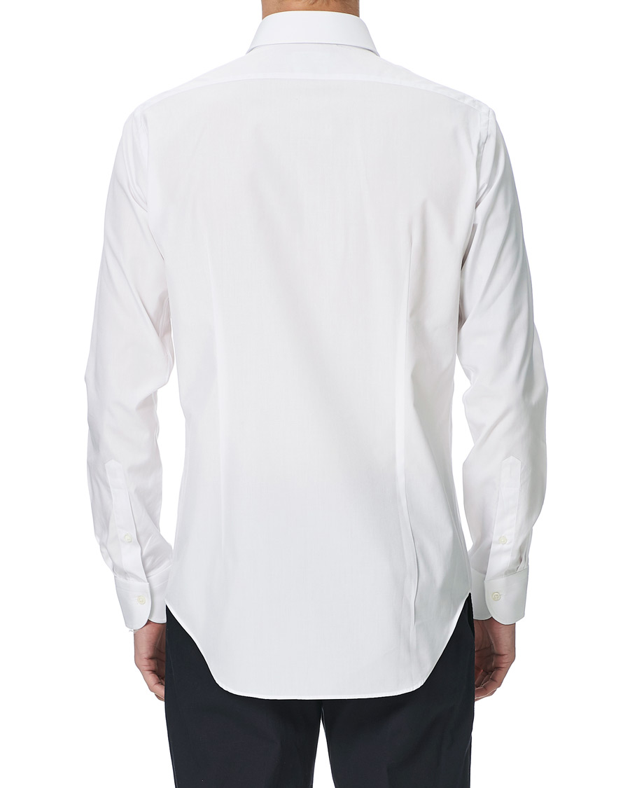 Herren | Hemden | Kamakura Shirts | Slim Fit Broadcloth Cut Away Shirt White