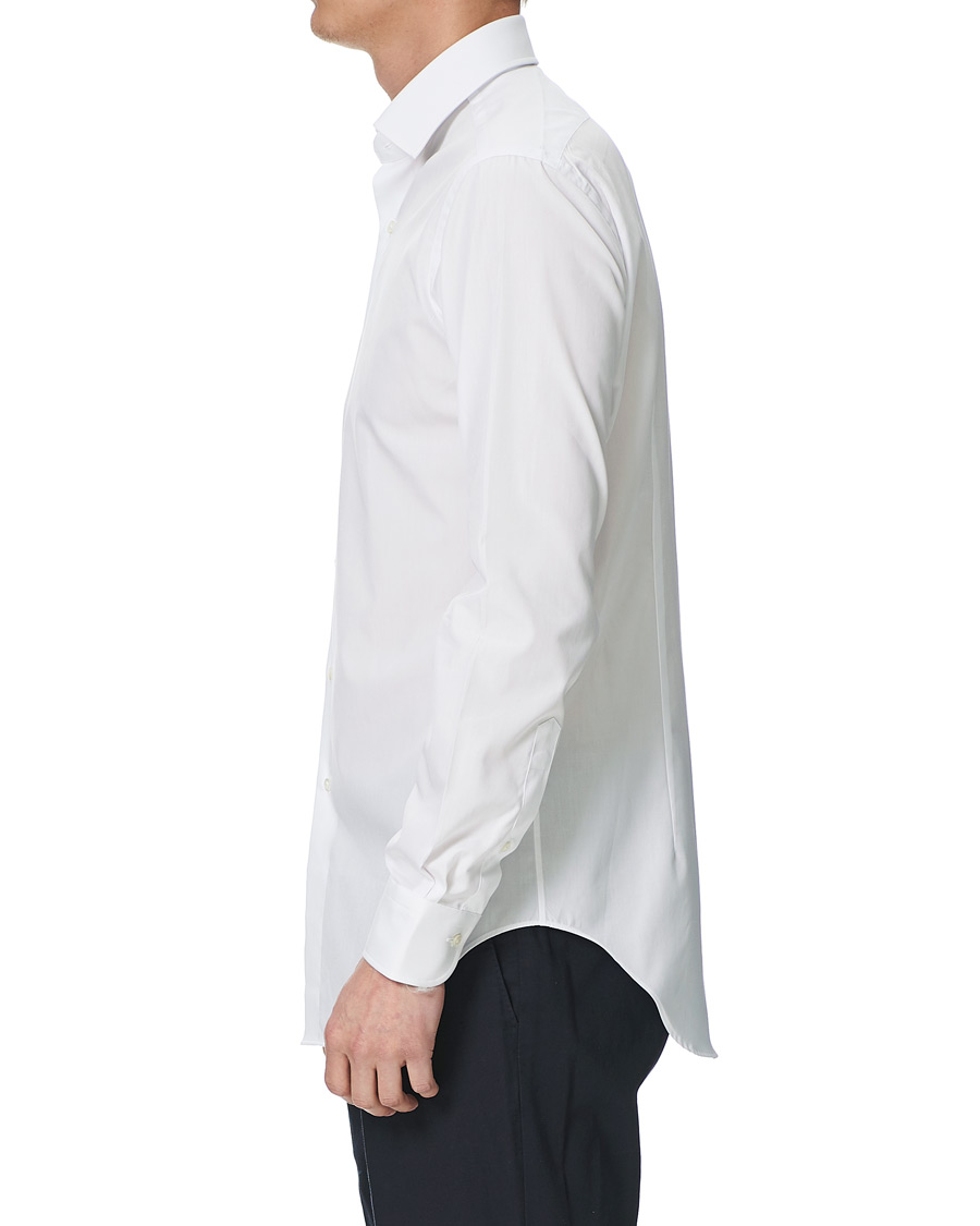 Herren | Hemden | Kamakura Shirts | Slim Fit Broadcloth Cut Away Shirt White