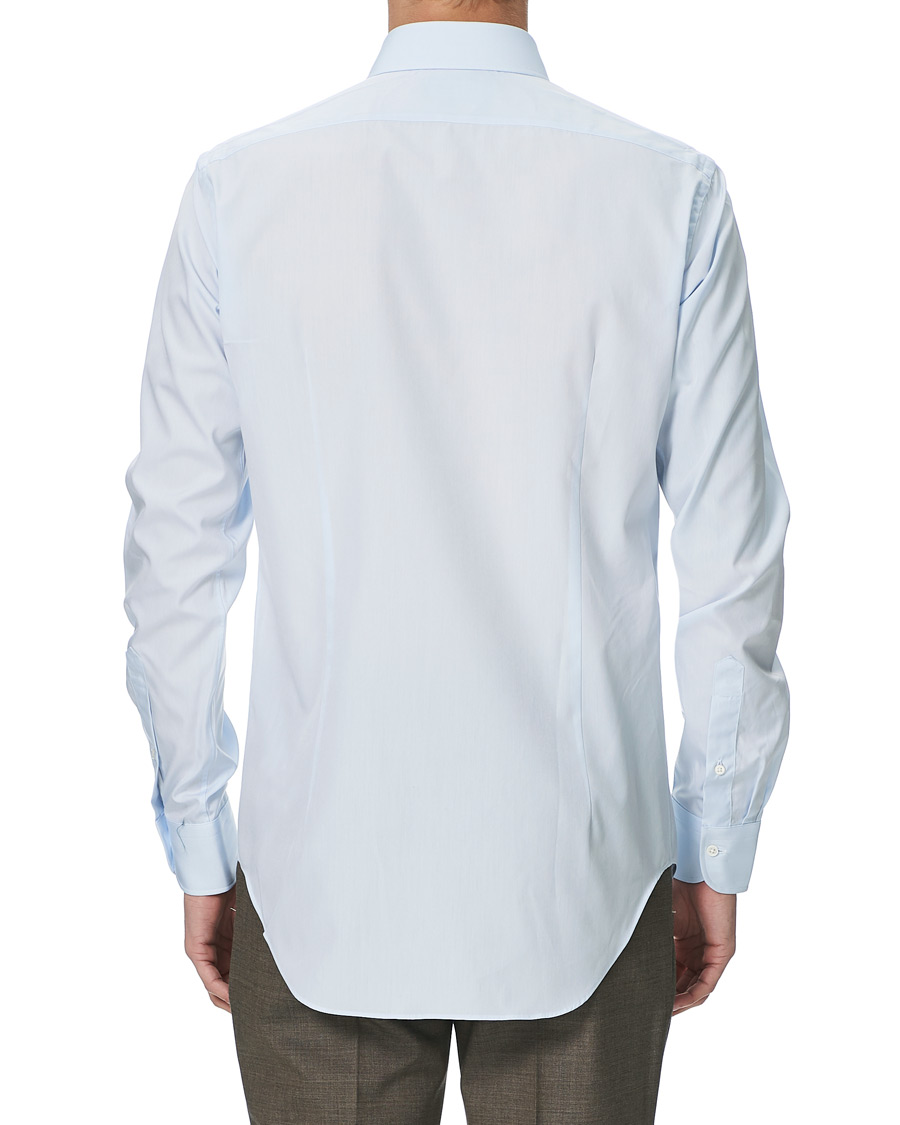 Herren | Hemden | Kamakura Shirts | Slim Fit Broadcloth Cut Away Shirt Light Blue