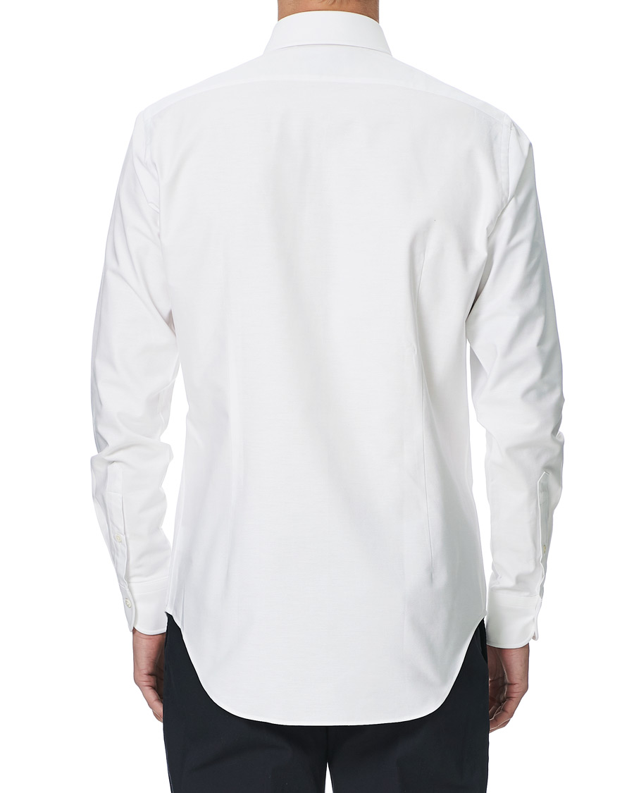 Herren | Hemden | Kamakura Shirts | Slim Fit Oxford Tab Collar Shirt White