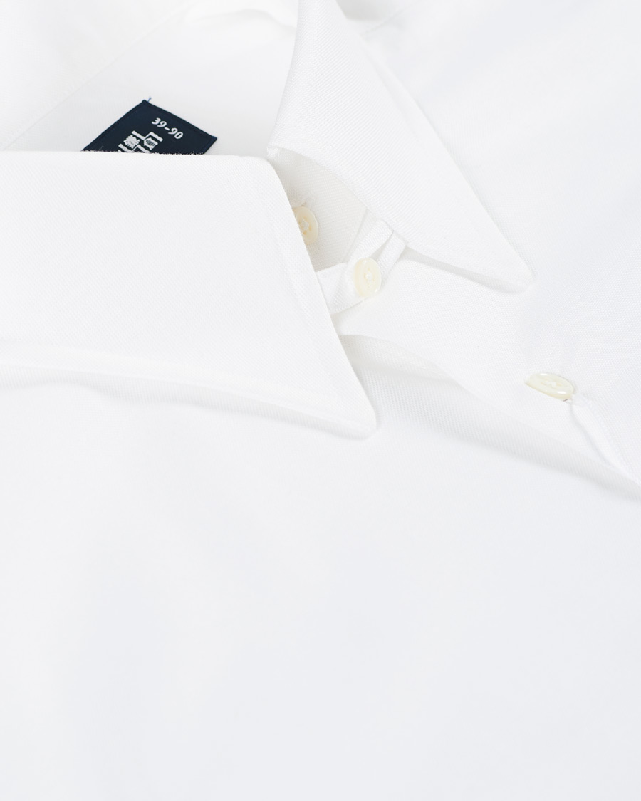 Herren | Hemden | Kamakura Shirts | Slim Fit Oxford Tab Collar Shirt White