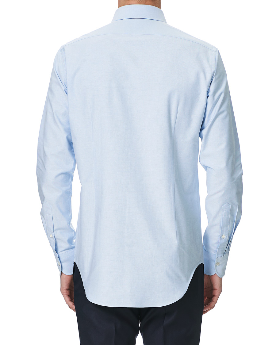 Herren | Hemden | Kamakura Shirts | Slim Fit Oxford Tab Collar Shirt Light Blue