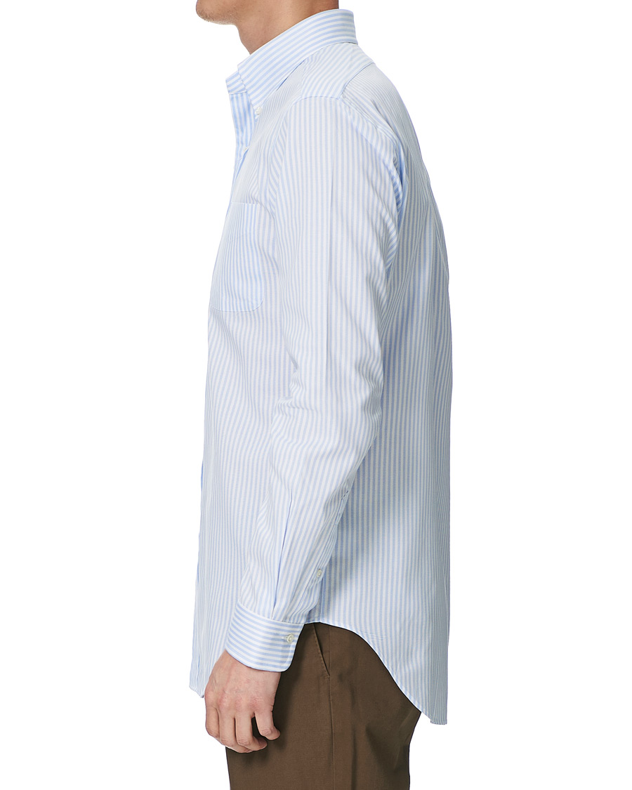 Herren | Hemden | Kamakura Shirts | Slim Fit Oxford Button Down Shirt Light Blue