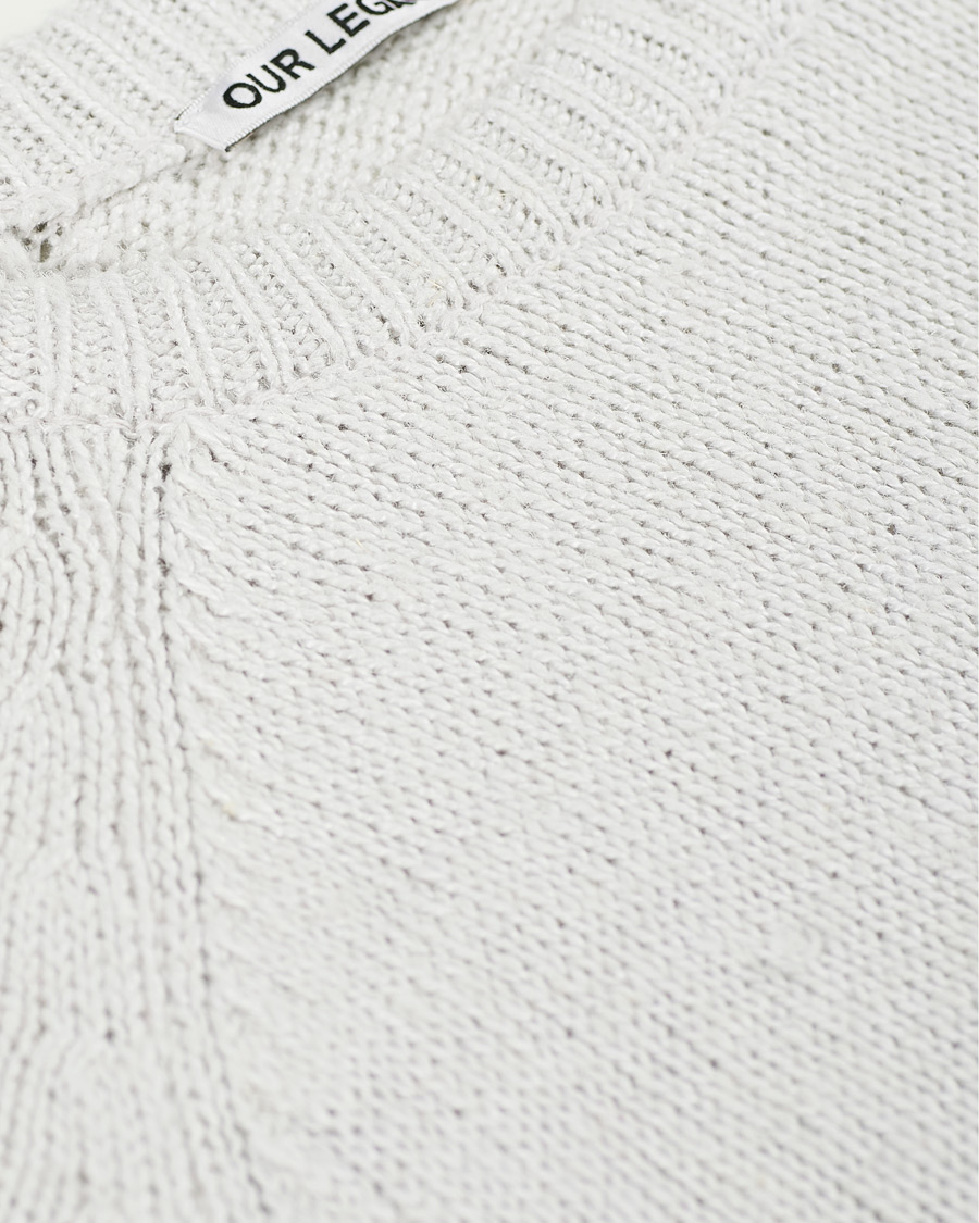 Herren | Pullover | Our Legacy | Chunky Raglan Sweater Bone White
