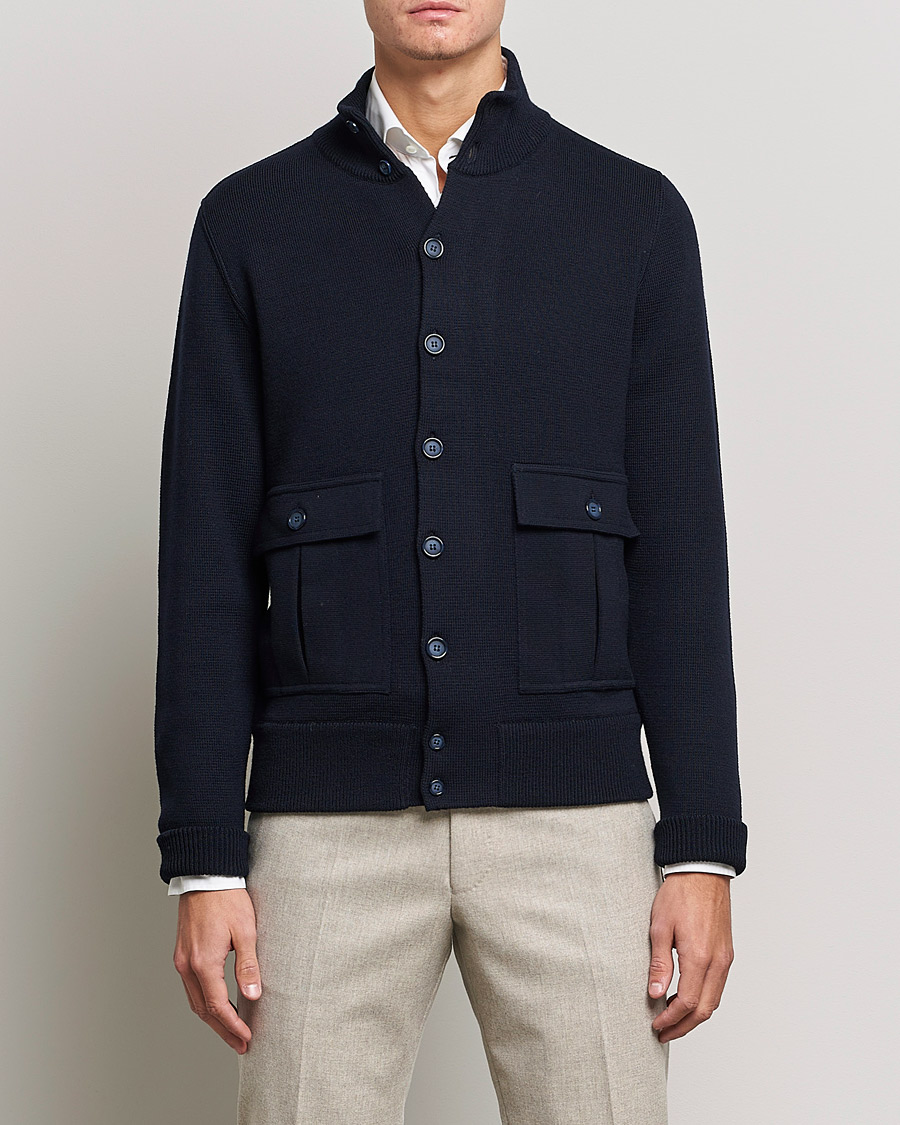 Herren | 40% sale | Valstar | Valstarino Merino Wool Jacket Navy