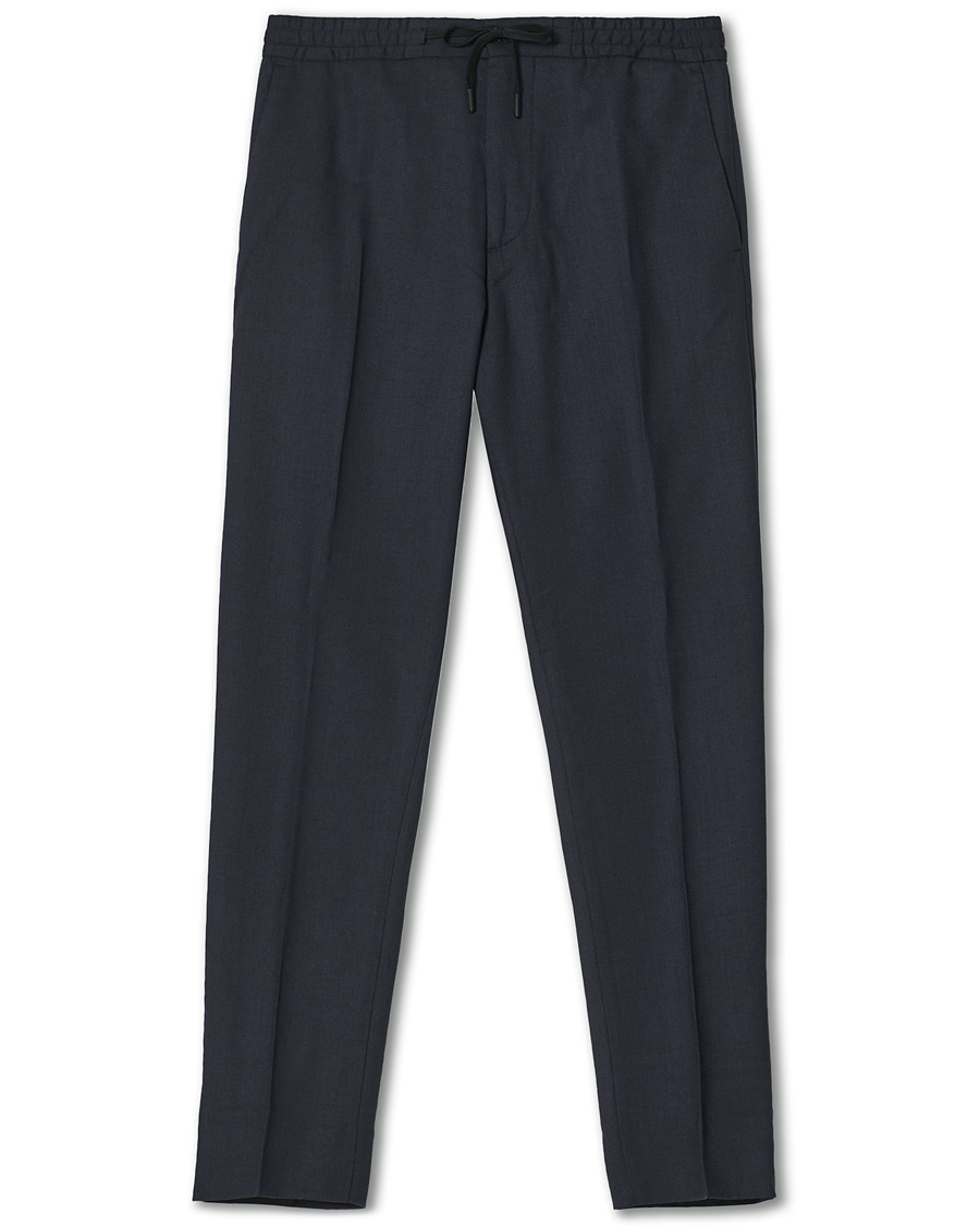 Herren | Hosen | J.Lindeberg | Sasha DS Flannel Drawstring Trousers Navy