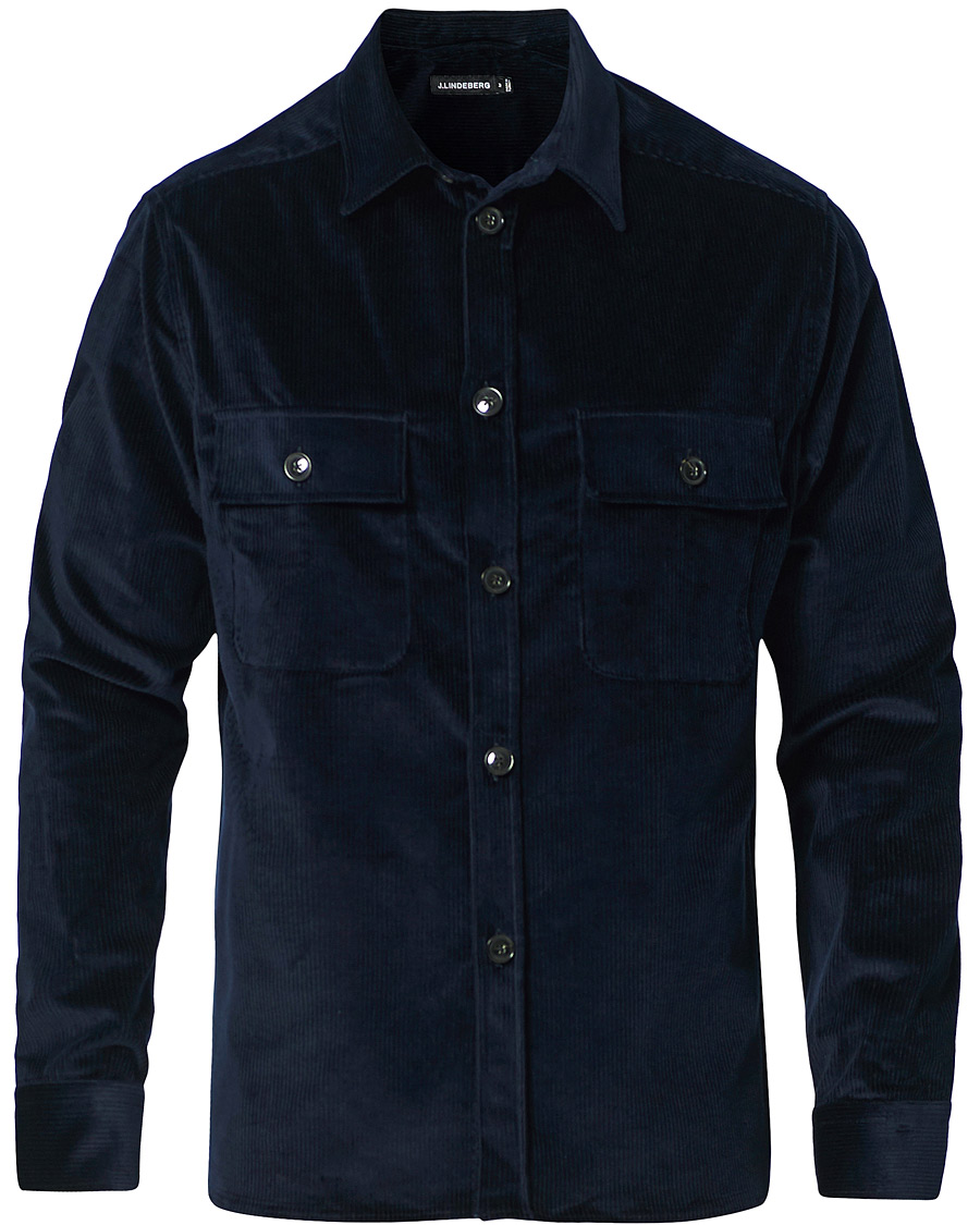 Herren | Hemden | J.Lindeberg | Regular Fit Corduroy Shirt Jacket Navy